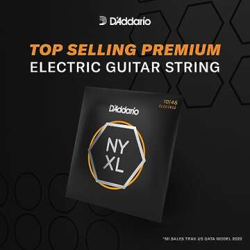 D'Addario NYXL1046 Nickel Wound Electric Guitar Strings, Regular Light, 10-46