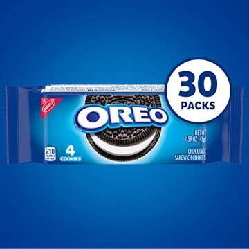 OREO Chocolate Sandwich Cookies - Perfect 30 Snack Packs for Any Occasion