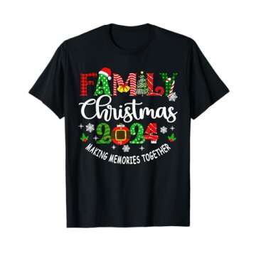 Family Christmas 2024 Matching Outfit Xmas Squad Santa Group T-Shirt