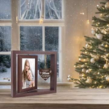 Boiveco Christmas Gifts for Mom from Daughter Son, New Mom Gifts Mom Christmas Gifts, Mothers Day Gifts for Mom Mother Wife Mom Birthday Gifts Mothers Day Picture Frame 4x6