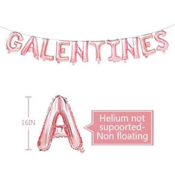 Valentine's Day Balloon Decorations, Galentine's Day Decor,Valentine's Day Balloon Banner, Valentine's Day Supplies, Galentine's Day Decorations