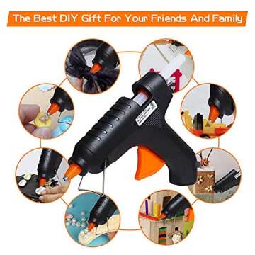 Mini Hot Melt Glue Gun with 10PCS Glue Sticks TY-G4001 120V/60HZ 40W Power Glue Guns Kit for DIY Small Craft Projects & Sealing & Home Quick Daily Repairs and Arts for DIY