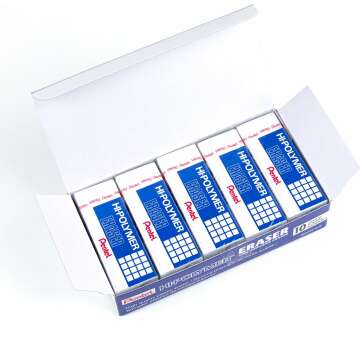 Pentel Hi-Polymer Block Erasers Pack of 10 - Large