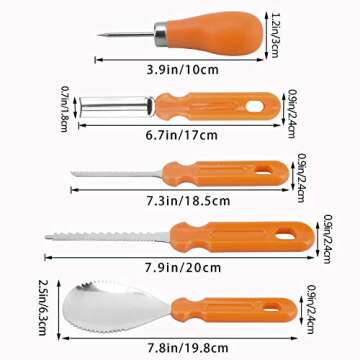 Professional Pumpkin Carving Tools Kit - 11 Pieces