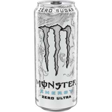 Monster Energy Zero Ultra, Sugar Free Energy Drink, 16 Fl oz (Pack of 15)