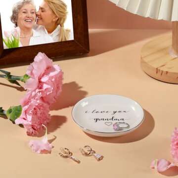 Gifts for Grandma, Grandma Gifts, Ring Dish - Remember I Love You, Grandma - Mothers Day Birthday Thanksgiving for Grandma, Grandmother, Godmother, Gigi, Mimi, and Nana Gifts