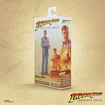 Indiana Jones Adventure Series: Indiana Jones and the Last Crusade, Indiana Jones (Professor) Toy, 6-Inch Action Figures, Kids Ages 4 and Up