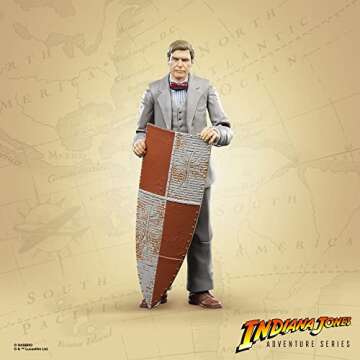 Indiana Jones Adventure Series: Indiana Jones and the Last Crusade, Indiana Jones (Professor) Toy, 6-Inch Action Figures, Kids Ages 4 and Up