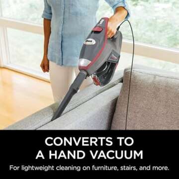 SHARK HV370 Rocket Pro Corded Stick Vacuum, Comet Red (Renewed)