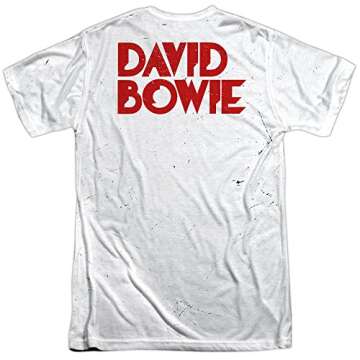 David Bowie Piercing Gaze Unisex Adult Sublimated Costume T Shirt (Front/Back), Medium Multicolor