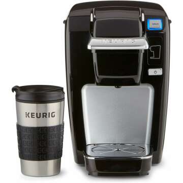 Keurig Travel Mug Fits K-Cup Pod Coffee Maker, 1 Count (Pack of 1), Stainless Steel