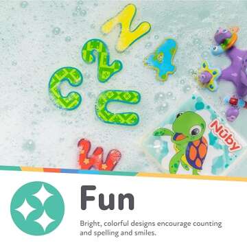 Floating Bath Tub Alphabet & Numbers - 36 Pieces