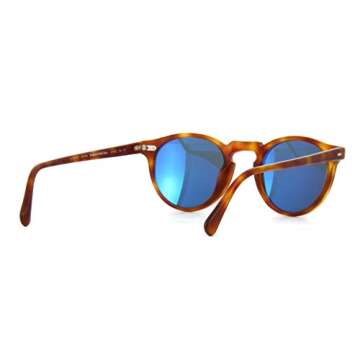 Oliver Peoples Unisex Gregory Peck Sun Semi Matte Light Brown/Indigo Photochromic