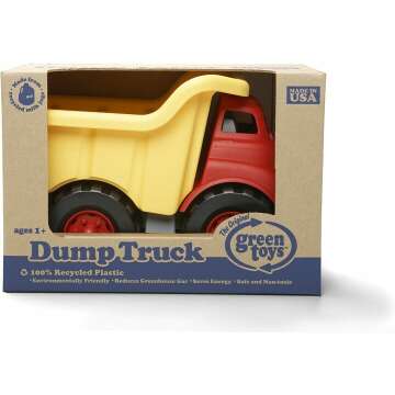 Green Toys Dump Truck - Safe Pretend Play & Skills Development