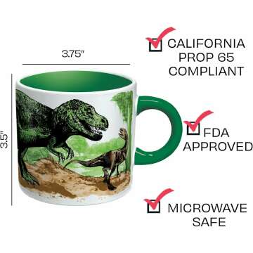 Color Changing Dino Mug - Heat Sensitive Fun