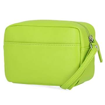 Nautica Candid Camera Adjustable Crossbody, Lime