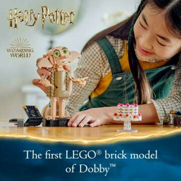 LEGO Harry Potter Dobby Building Toy Set for Kids