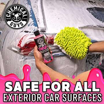 Chemical Guys CWS_402_16 Mr. Pink Foaming Car Wash Soap (Works with Foam Cannons, Foam Guns or Bucket Washes) Safe for Cars, Trucks, Motorcycles, RVs & More, 16 fl oz, Candy Scent