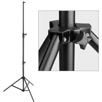 Impact Heavy-Duty Air-Cushioned Light Stand (Black, 9.5')