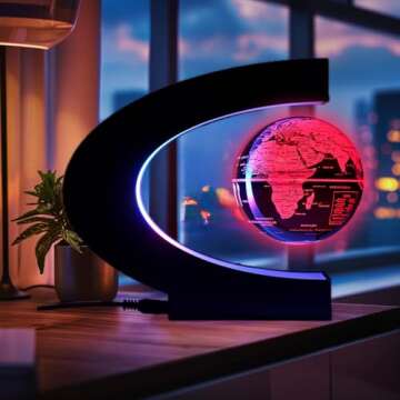 Magnetic Floating Rotating Globe with Touch Switch