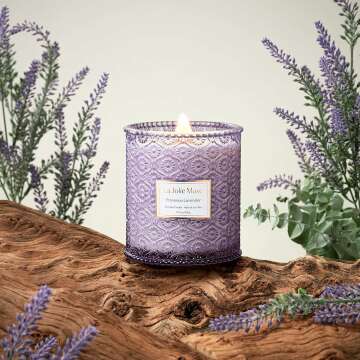 Lavender Aromatherapy Candle - 90 Hours of Relaxation