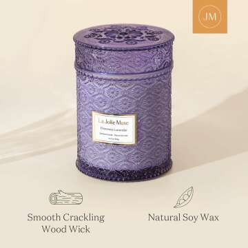 Lavender Aromatherapy Candle - 90 Hours of Relaxation