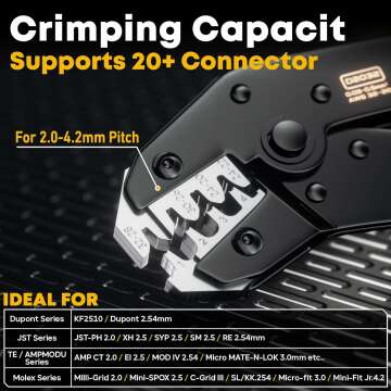 28 Types Crimp Tool Kit with Ratcheting Pliers for Connectors