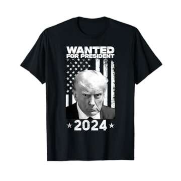 Donald Trump Mug Shot Wanted For U.S. President 2024 T-Shirt