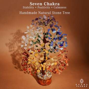 Crystal Tree of Life 7 Chakra Healing Crystal Trees for Home Decor-Good Luck Birthday Gifts for Women