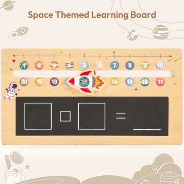 Wooden Number Line Board for Kids Learning