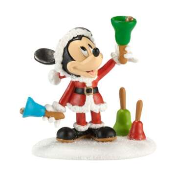 Department 56 Disney Village Ringing in the Holidays Accessory Figurine, 2.375 inch