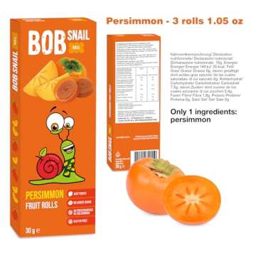 Snacks Variety Pack for Kids Adults - Berries Mix - 20 Bulk Healthy Fruit Roll Up Individual Packs of 3 for Kids Adults with Natural Apple Mango Blueberry Persimmon Gluten