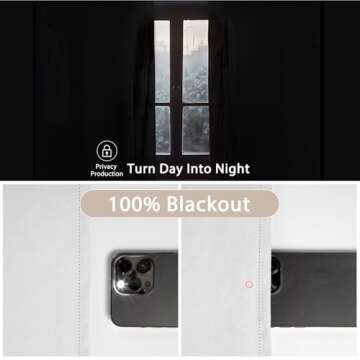 Rose Home Fashion Thermal Insulated Blackout Curtain Liner 2 Panels Per Set-Ring Included- 100% Darkening Blackout Liner