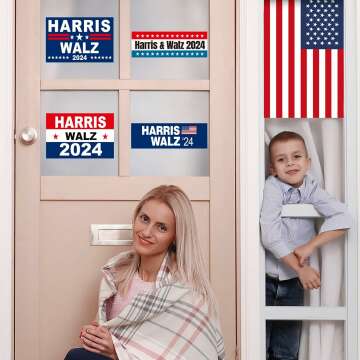 Kamala Harris Tim Walz 2024 Stickers - 12 Pack