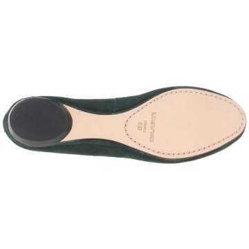 Elizabeth and James Women's E-Felix Flat,Green,6 M US