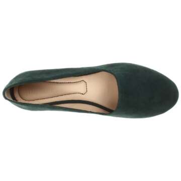 Elizabeth and James Women's E-Felix Flat,Green,6 M US