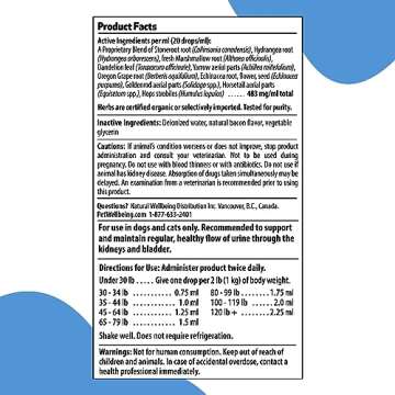 Pet Wellbeing Urinary Gold for Cats - Supports Urinary Tract Health, Normal Frequency, Healthy Immune Response, Stoneroot, Hydrangea - Veterinarian-Formulated Herbal Supplement 2 oz (59 ml)