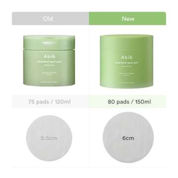 Abib Heartleaf Spot Pad Calming Touch 80 Pads | Korean Skincare Toner Pads for Face, Hydrating & Refreshing, Redness Relief, Pore Care, Acne Treatment, Soothing Sensitive Skin, K-Beauty Essentials