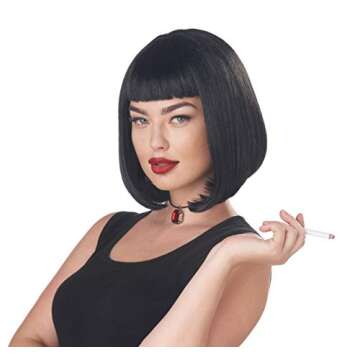 California Costumes Women's 90's Pulp Film Icon Wig, Black, One Size