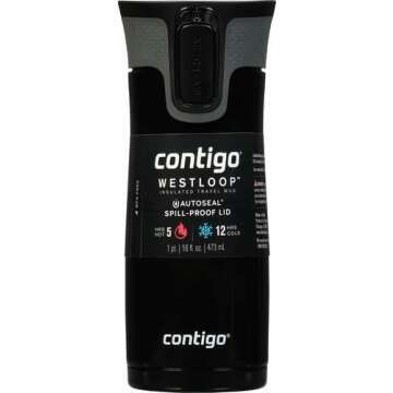 Contigo 16oz Travel Mug with AUTOSEAL – Black