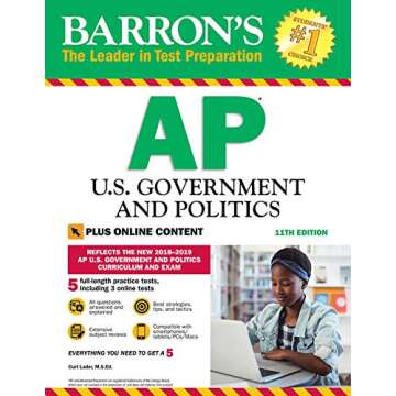 Barron's AP U.S. Government and Politics with Online Tests (Barron's Test Prep)