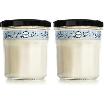 Mrs. Meyer's Limited Edition Snowdrop Soy Aromatherapy Candle - Pack of 2