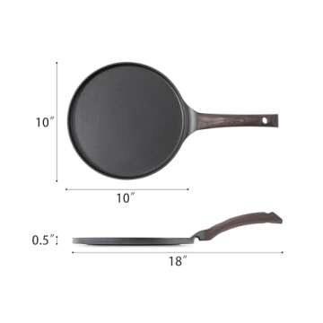 SENSARTE Nonstick Crepe Pan – 10-inch Swiss Granite Skillet