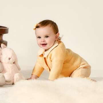 Amazon Essentials x Sofia Grainge Baby Peter Pan Collar Jacket - Butter Yellow