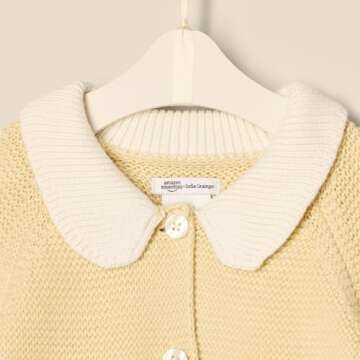 Sofia Grainge Baby Collar Sweater Jacket - Butter Yellow