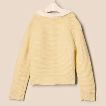 Sofia Grainge Baby Collar Sweater Jacket - Butter Yellow