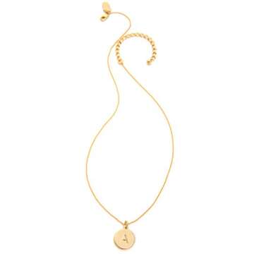 Kate Spade Alphabet Pendant Necklace 18" Gold-Tone