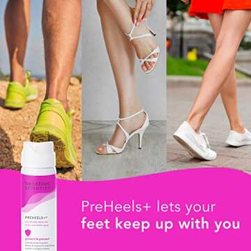 Barefoot Scientist PreHeels+ Blister Prevention Spray, Innovative Invisible Protective Barrier Against Blisters