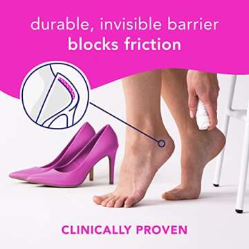 Barefoot Scientist PreHeels+ Blister Prevention Spray, Innovative Invisible Protective Barrier Against Blisters