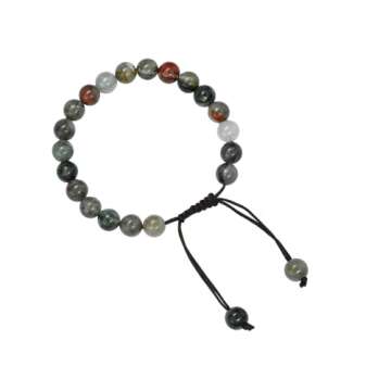 African Bloodstone Adjustable Bracelet for Men & Women